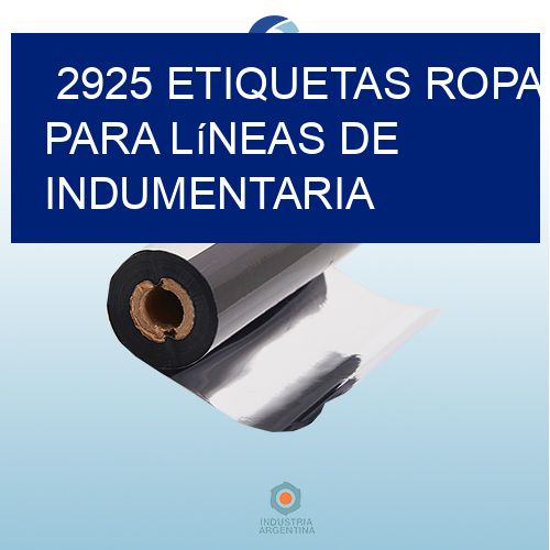 2925 Etiquetas ropa para líneas de indumentaria