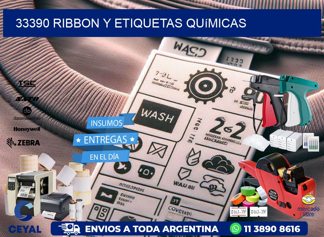 33390 ribbon y etiquetas químicas