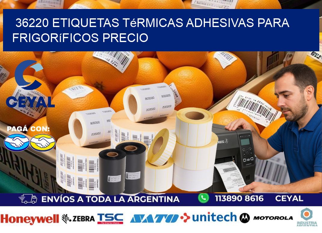 36220 etiquetas térmicas adhesivas para frigoríficos precio
