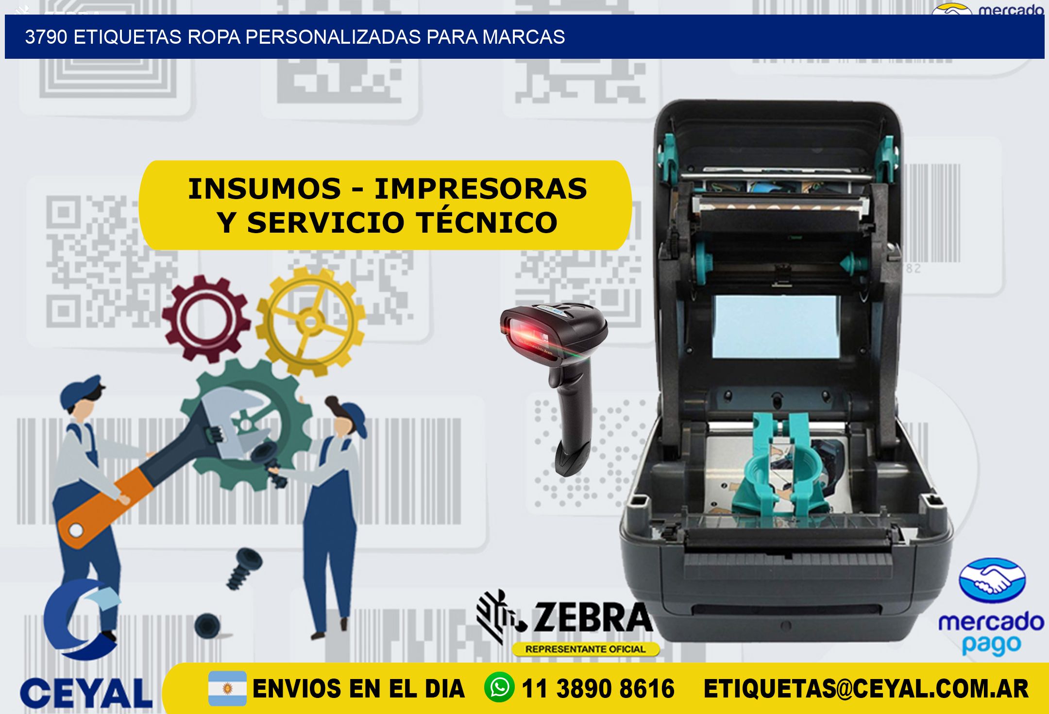 3790 Etiquetas ropa personalizadas para marcas