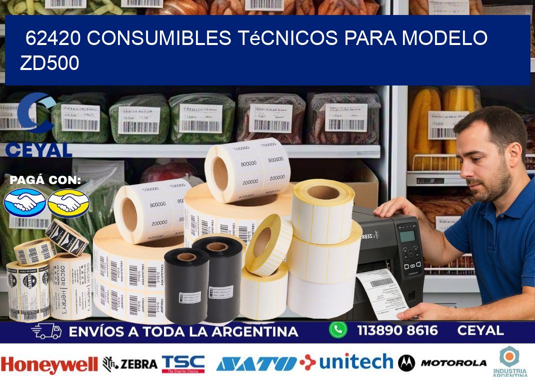62420 consumibles técnicos para modelo zd500