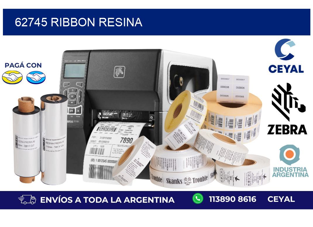 62745 ribbon resina