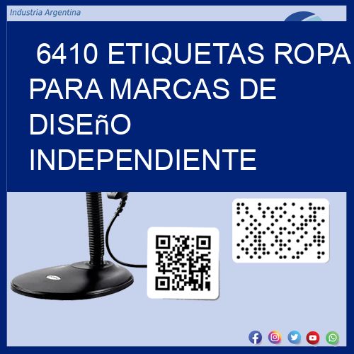 6410 Etiquetas ropa para marcas de diseño independiente