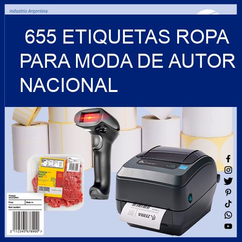 655 Etiquetas ropa para moda de autor nacional