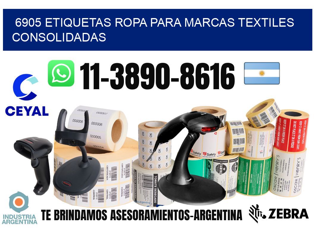 6905 Etiquetas ropa para marcas textiles consolidadas