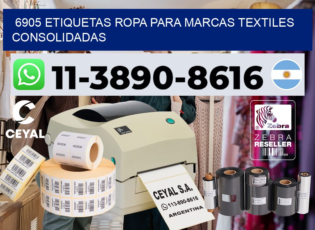 6905 Etiquetas ropa para marcas textiles consolidadas