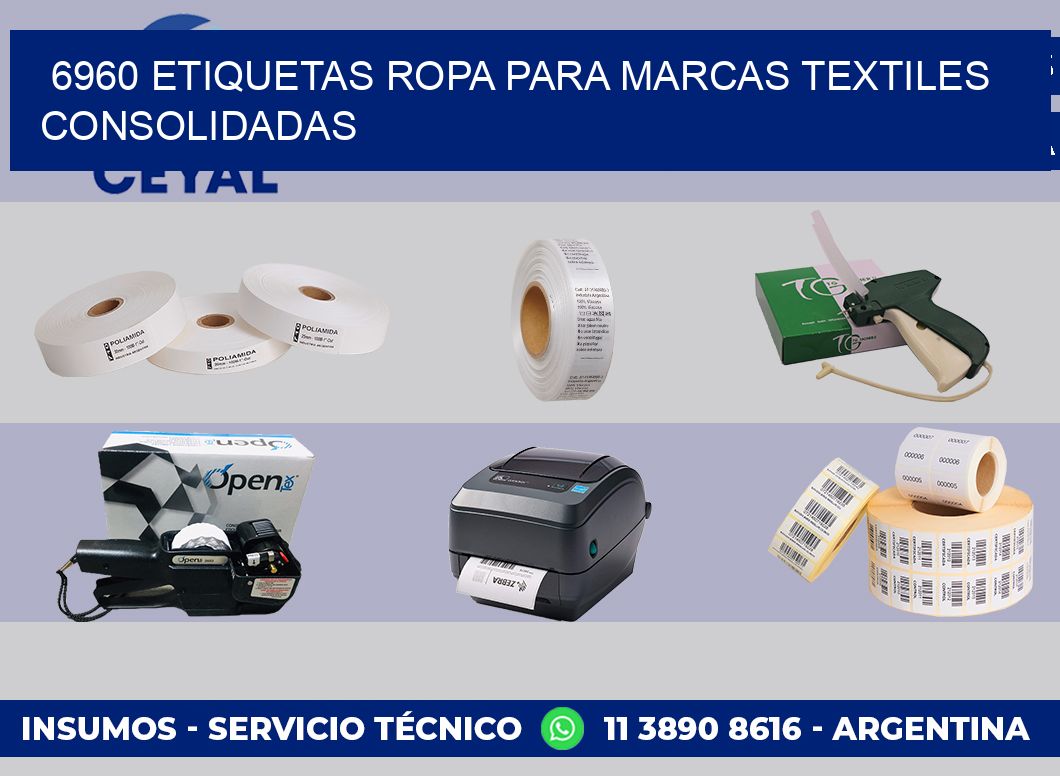 6960 Etiquetas ropa para marcas textiles consolidadas
