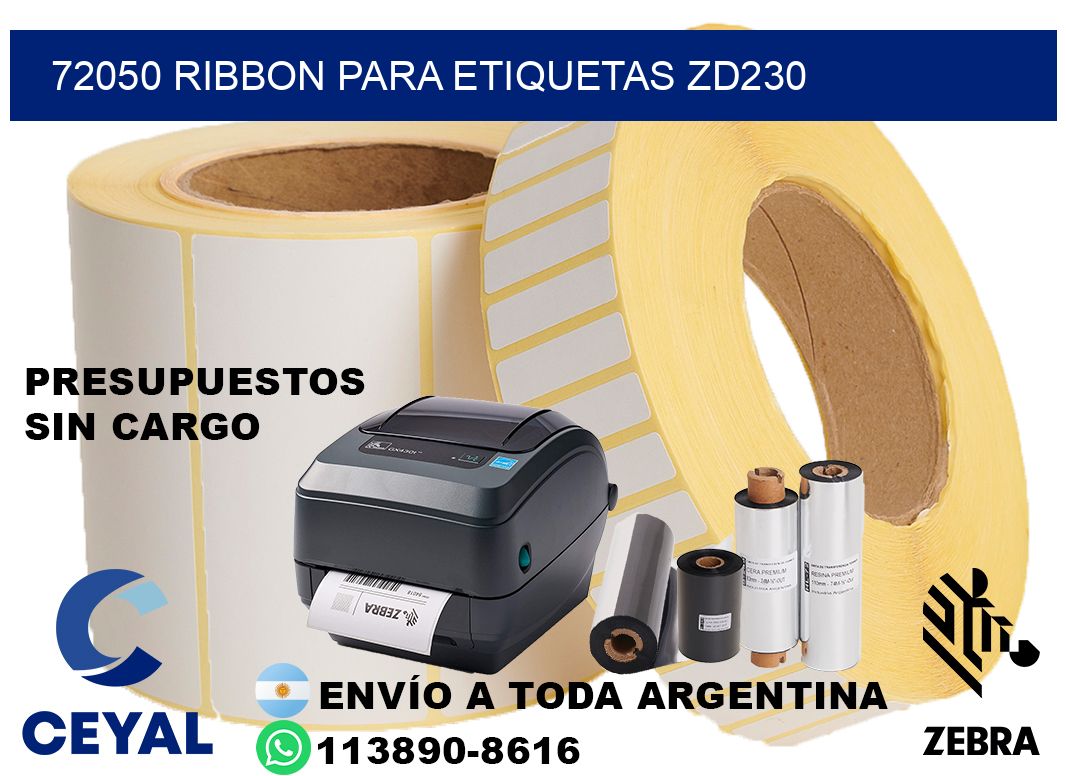 72050 ribbon para etiquetas zd230