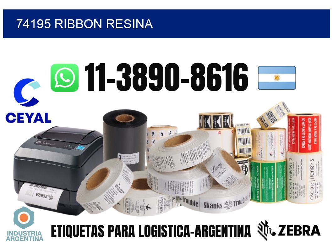 74195 ribbon resina