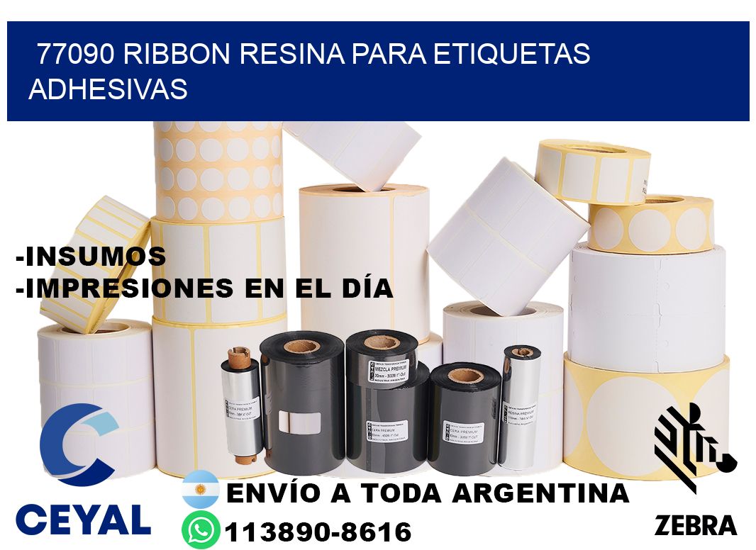 77090 ribbon resina para etiquetas adhesivas