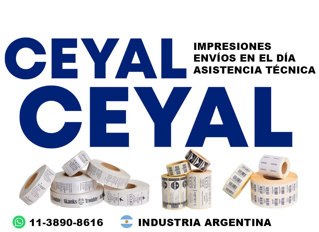 77635 etiquetas durables con ribbon