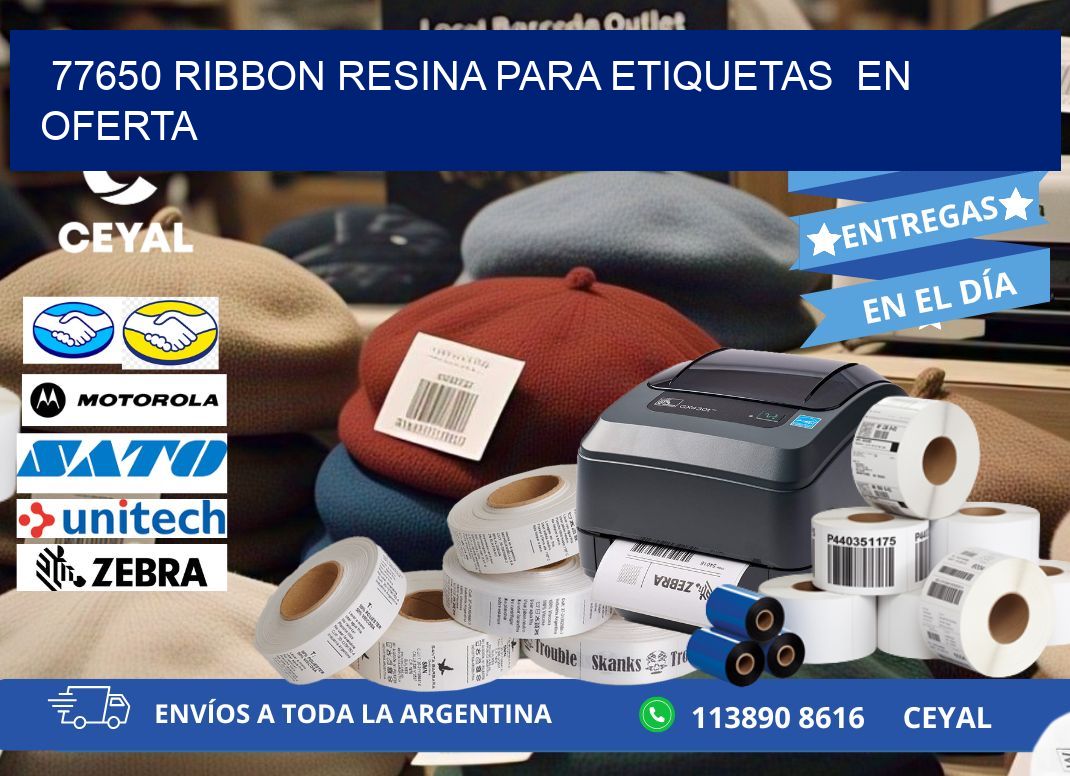 77650 ribbon resina para etiquetas  en oferta