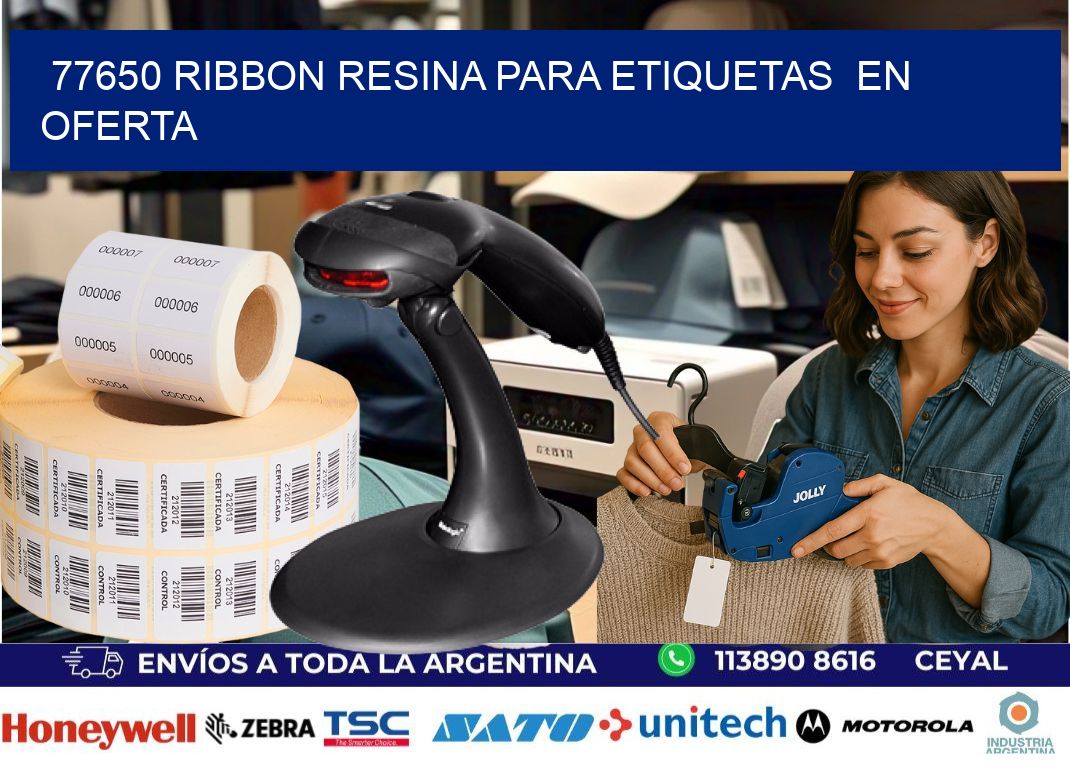 77650 ribbon resina para etiquetas  en oferta