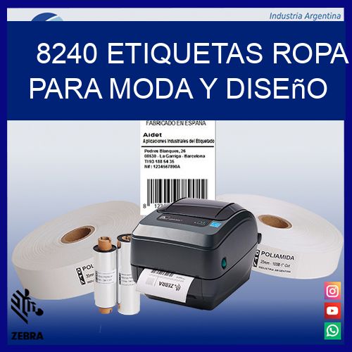 8240 Etiquetas ropa para moda y diseño