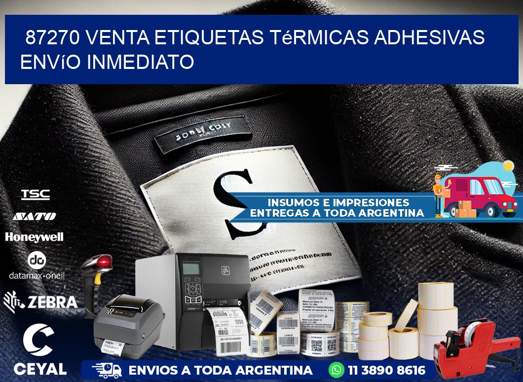 87270 venta etiquetas térmicas adhesivas envío inmediato