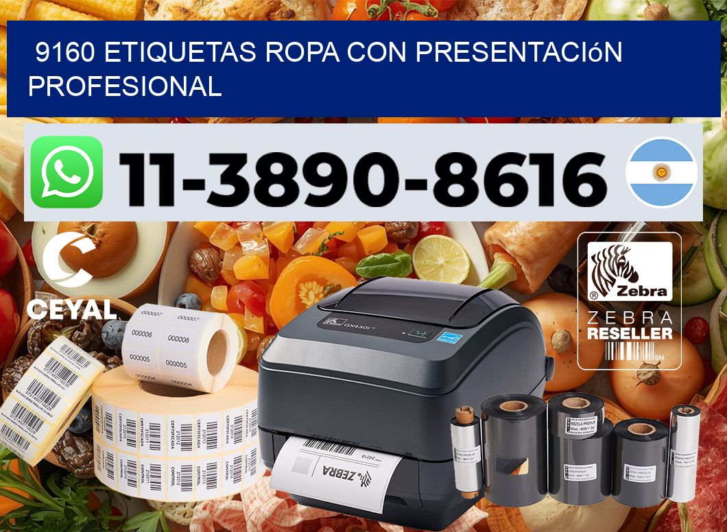 9160 Etiquetas ropa con presentación profesional