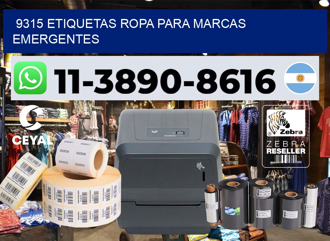 9315 Etiquetas ropa para marcas emergentes