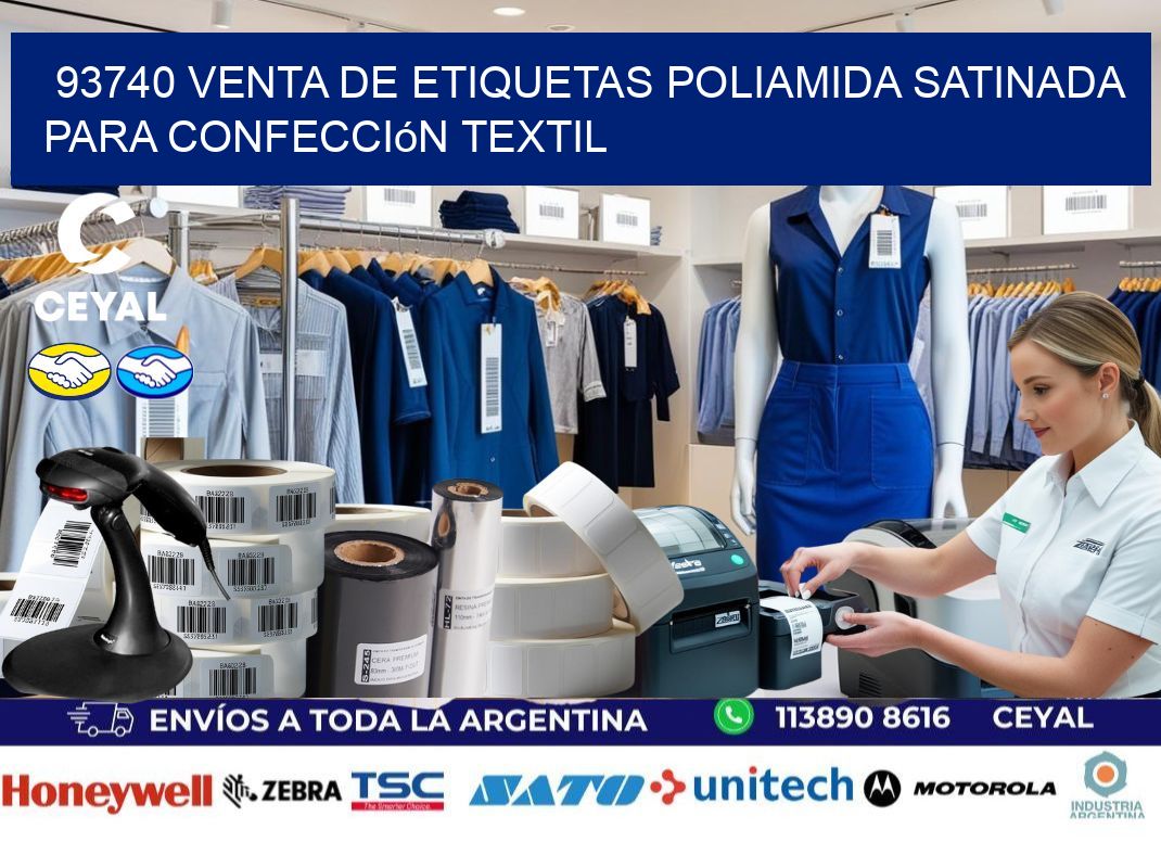 93740 venta de etiquetas poliamida satinada para confección textil