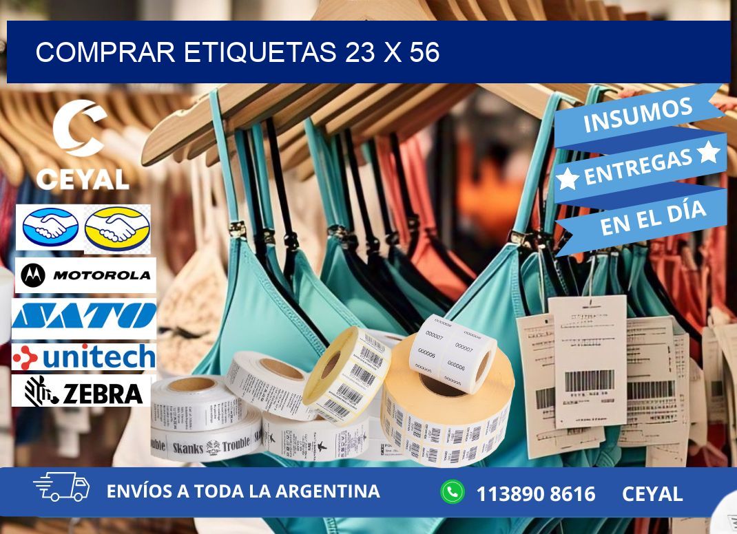 comprar etiquetas 23 x 56