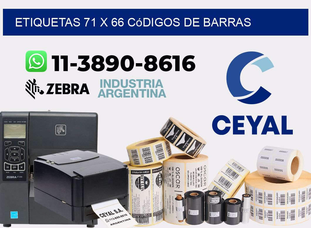 etiquetas 71 x 66 códigos de barras