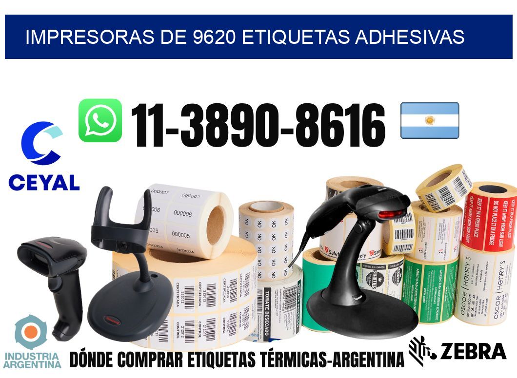 impresoras de 9620 etiquetas adhesivas