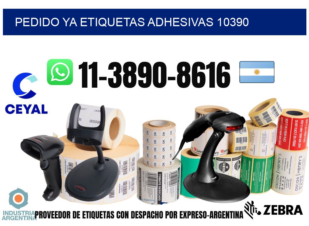 pedido ya etiquetas adhesivas 10390