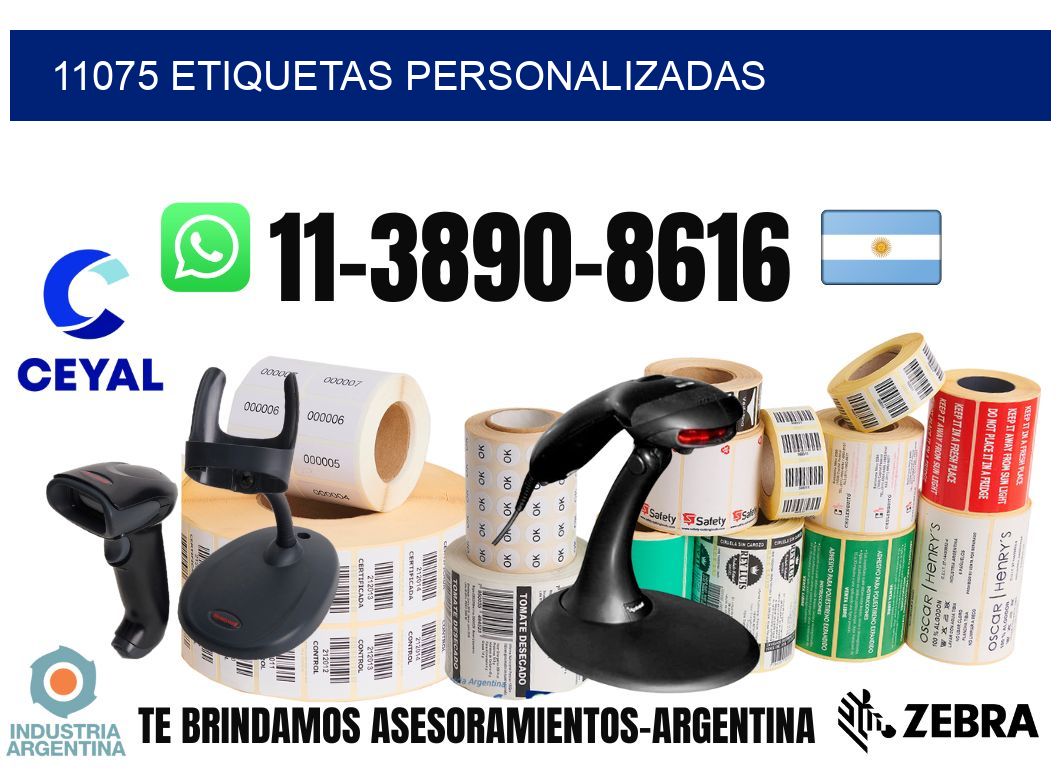 11075 etiquetas personalizadas