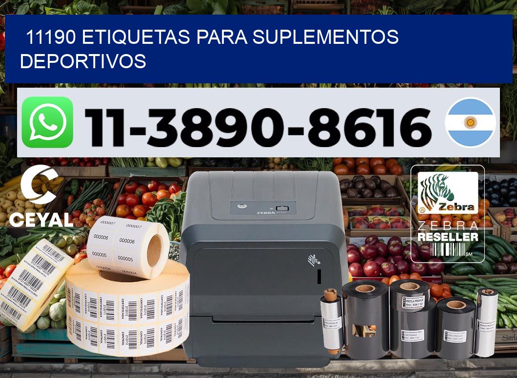 11190 Etiquetas para suplementos deportivos