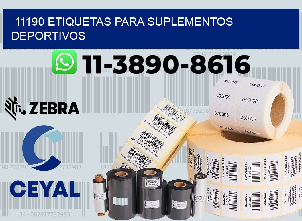11190 Etiquetas para suplementos deportivos