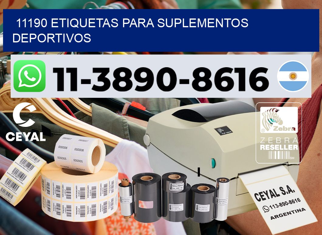 11190 Etiquetas para suplementos deportivos