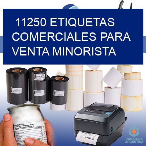 11250 Etiquetas comerciales para venta minorista