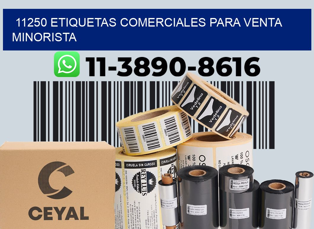11250 Etiquetas comerciales para venta minorista