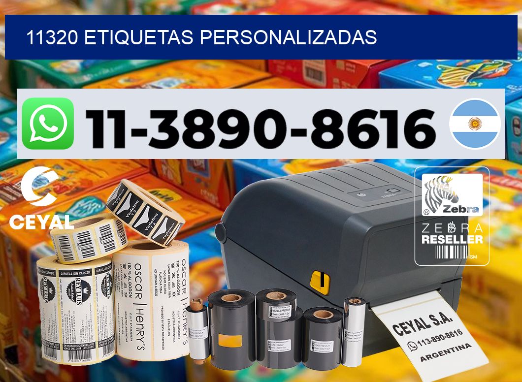11320 etiquetas personalizadas