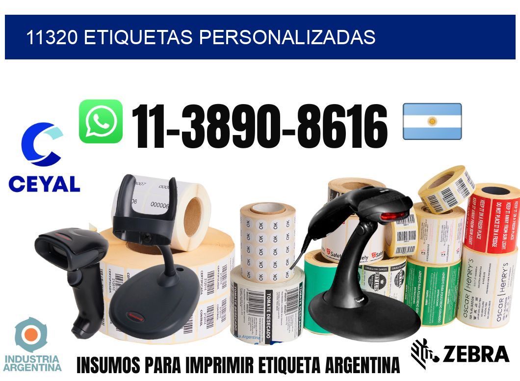 11320 etiquetas personalizadas