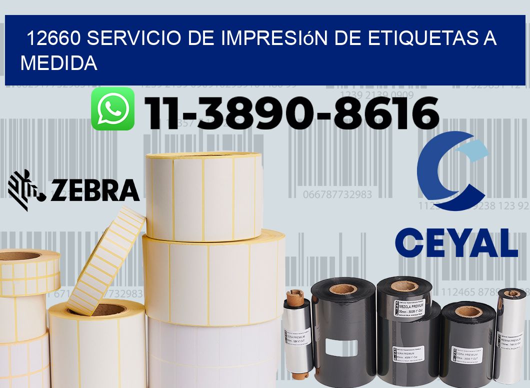 12660 Servicio de impresión de etiquetas a medida