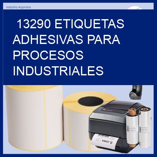 13290 Etiquetas adhesivas para procesos industriales