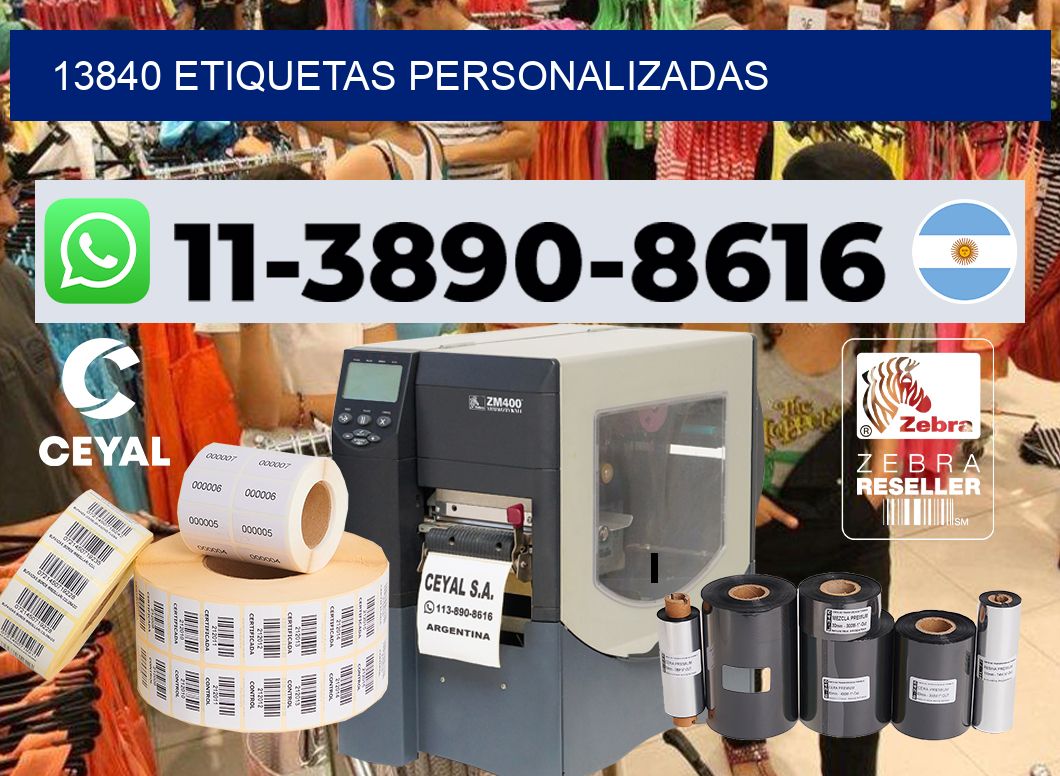 13840 etiquetas personalizadas