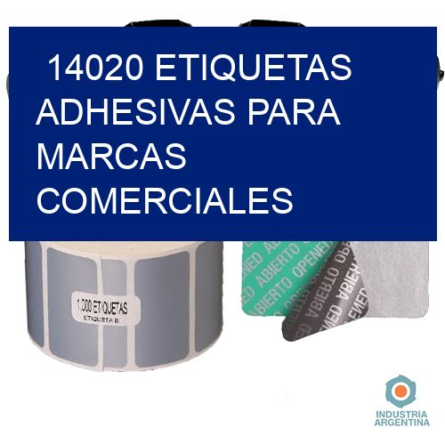 14020 Etiquetas adhesivas para marcas comerciales