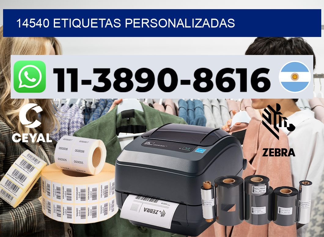 14540 etiquetas personalizadas