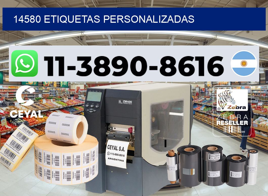 14580 etiquetas personalizadas