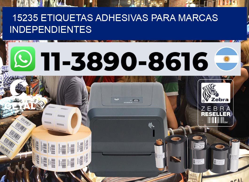 15235 Etiquetas adhesivas para marcas independientes