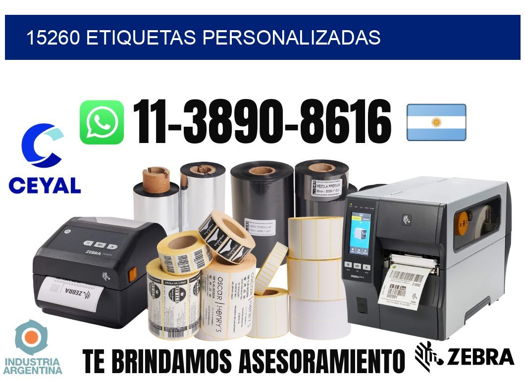 15260 etiquetas personalizadas