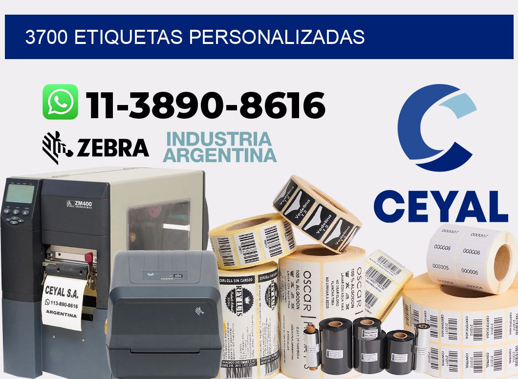 3700 etiquetas personalizadas