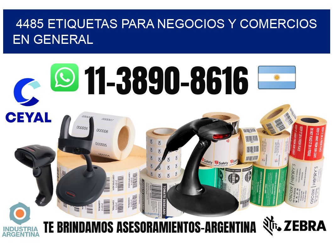 4485 Etiquetas para negocios y comercios en general
