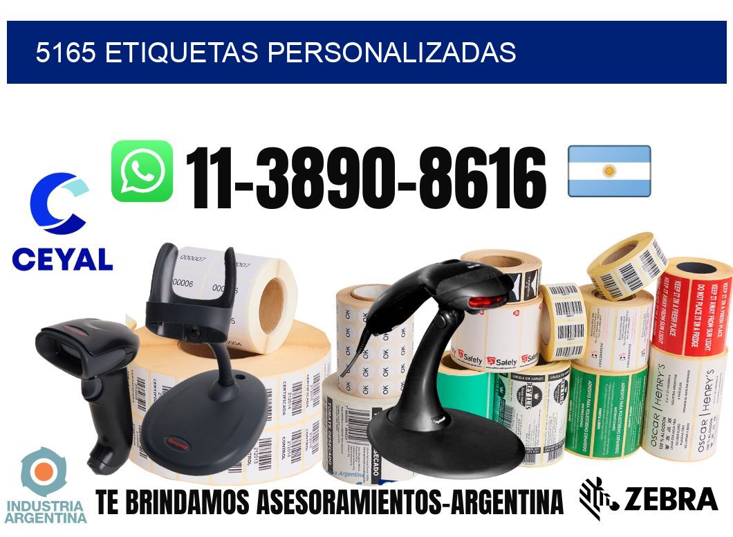 5165 etiquetas personalizadas