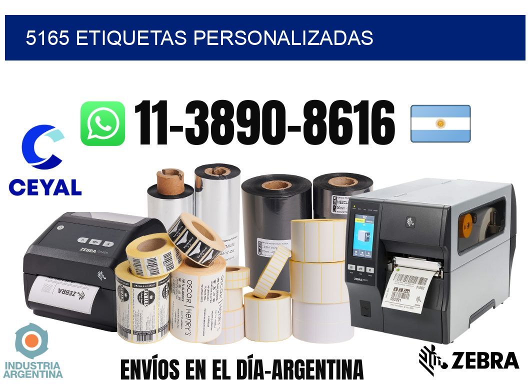 5165 etiquetas personalizadas