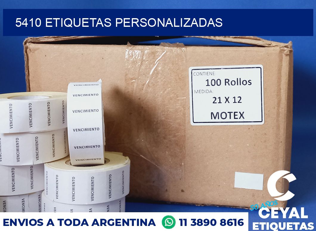 5410 etiquetas personalizadas