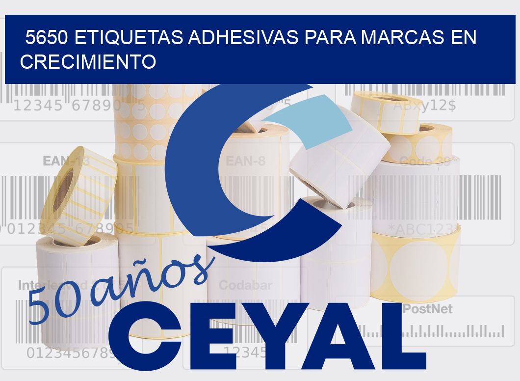 5650 Etiquetas adhesivas para marcas en crecimiento