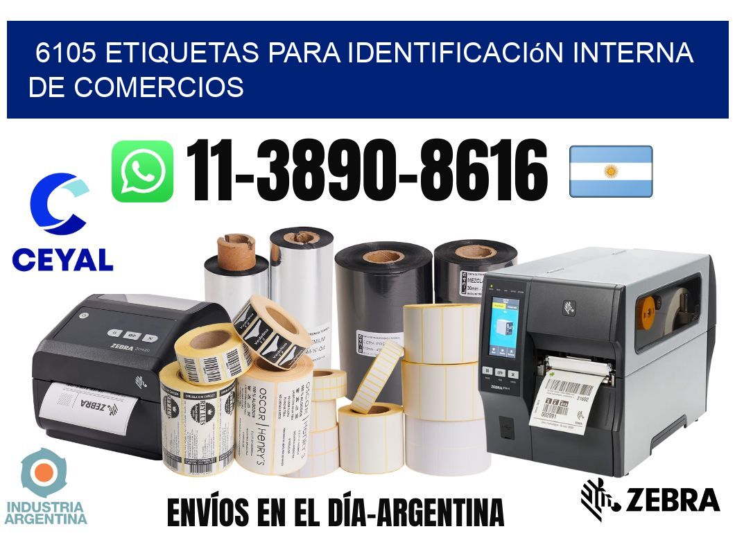 6105 Etiquetas para identificación interna de comercios