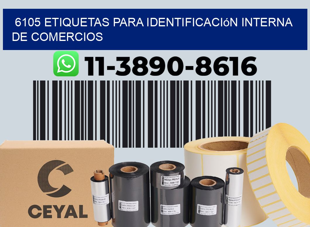 6105 Etiquetas para identificación interna de comercios